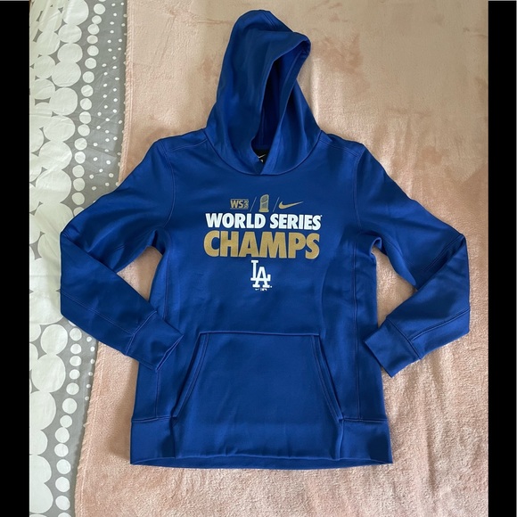 Nike Shirts \u0026 Tops | Dodgers 2020 World Series Champs Nike Hoodie Sweatshirt | Color: Blue | Size: Size Large 1416 | Lucie77's Closet